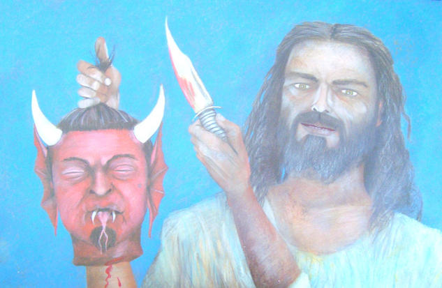 The Devil's Death;The most famous painting in the world Cartulina Óleo Figura