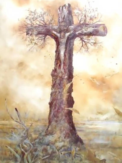 El Cristo de la Tierra;El Cristo de México Lienzo Óleo Paisaje