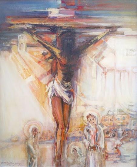 El Sufrimiento de Cristo. Lienzo Otros Retrato