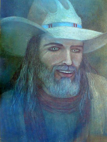 EL TESORO ESCONDIDO Cartulina Óleo Figura