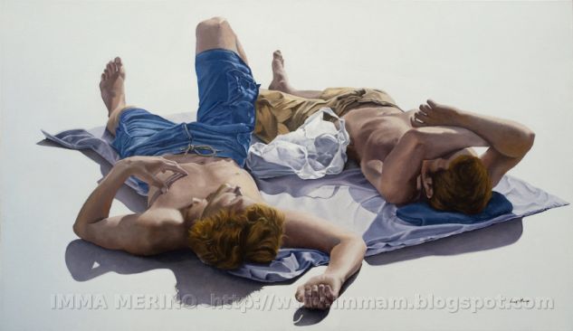 Un Pensament per ell Canvas Oil Figure Painting