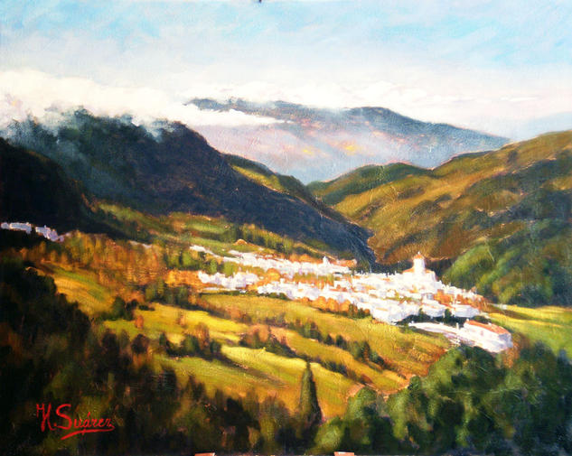 Alpujarras - Panorámica Lienzo Paisaje Óleo