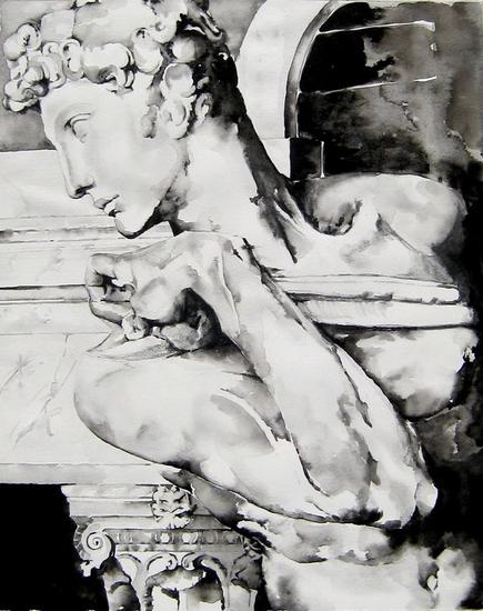 Approach to  Human Figure study Papel Acuarela Figura