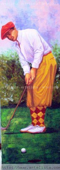 golf.I Acrílico Lienzo Figura