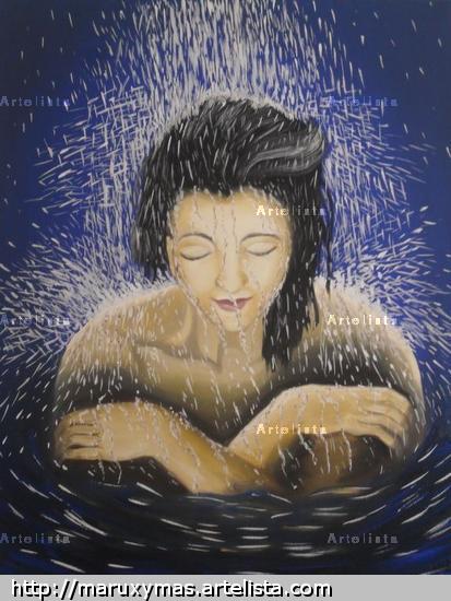 El baño Lienzo Óleo Retrato