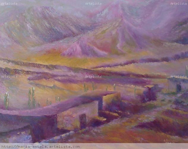 Pucará de Tilcara Óleo Lienzo Paisaje