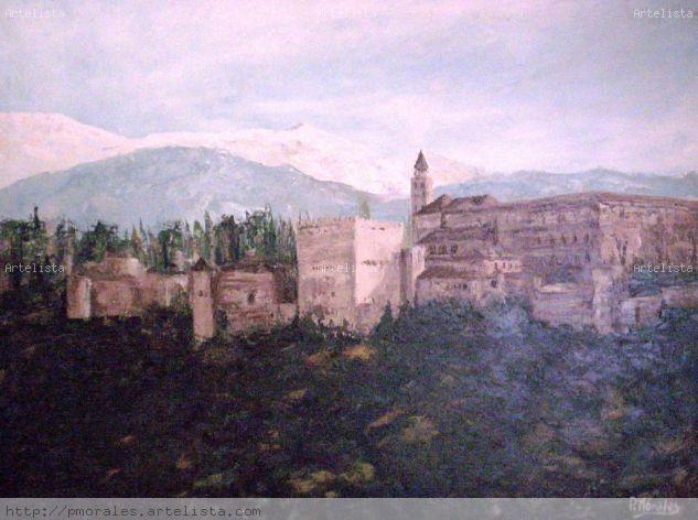 La Alhambra Paisaje Lienzo Óleo