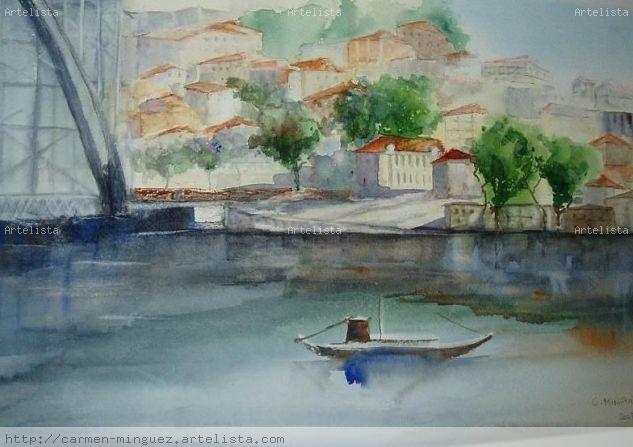 Oporto (1) Acuarela Papel Marina