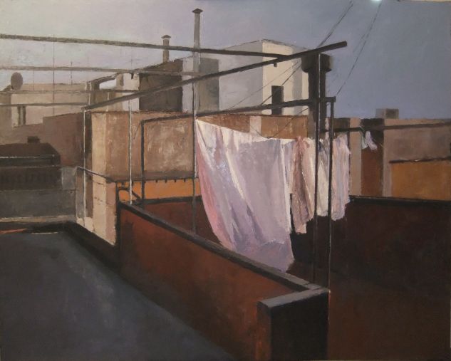 Roba estesa- 146X114 cm. Óleo Lienzo Paisaje
