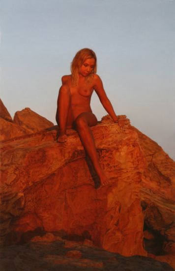 Planeta Rojo 2 Lienzo Óleo Desnudos