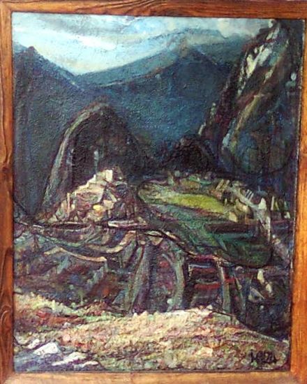 Machu picchu Acrílico Lienzo Paisaje