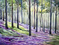 Flowers Garden inside a Forest