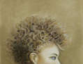 Perfil amb cabell ros