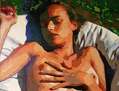MUJER DORMIDA AL SOL