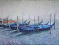 gondolas en  invierno (Venecia)