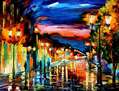 CAMINO DE LOS RECUERDOS - Pintura Al Óleo Original De L. Afremov