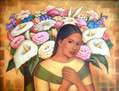 La mujer de las flores