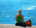 Girl on the quay