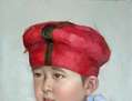 ORIGINAL OIL PAINTING ART-CUTE BABY