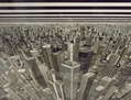 perspectiva claustrofóbica de una ciudad
