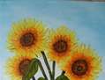 Girasoles en agua