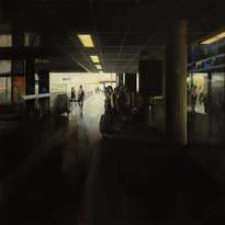 la llegada - 150 x 150 cm