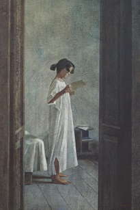 niña en la habitación