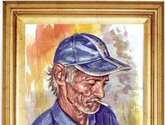 viejo en watercolor