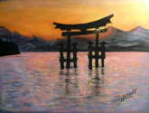 atardecer en japón
