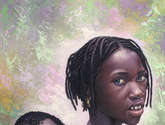 niña de raza negra
