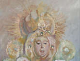 la virgen del rocío, patrona de almonte, huelva.