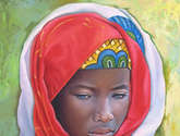 niña de raza negra