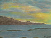 atardecer en la playa de las canteras