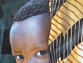 niño de raza negra