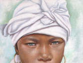 niña de raza negra