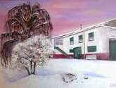nieve en el campo