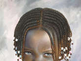 niña de raza negra