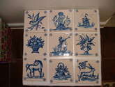 panel de 9 azulejos tradicionales portugueses