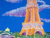 nocturno en la torre eiffel