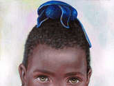 niña de raza negra