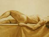 desnudo masculino en sepia