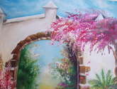 entrada al jardín