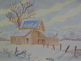 invierno 3 - acuarela