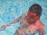 a la piscina