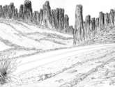 paisaje con birome imaginado.