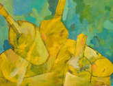 amarillo y turquesa