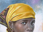 niña de raza negra