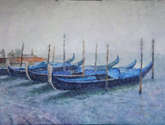 gondolas en  invierno (venecia)