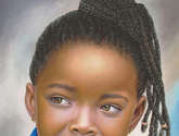 niña de raza negra