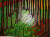 luz y bosque